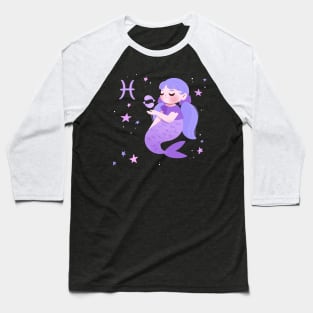 Pisces Mermaid Baseball T-Shirt